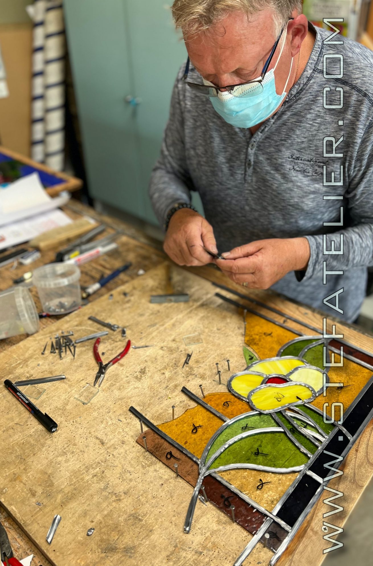 Stage de vitrail au Plomb d’Octobre 2021 – Stef Atelier Vitraux d art