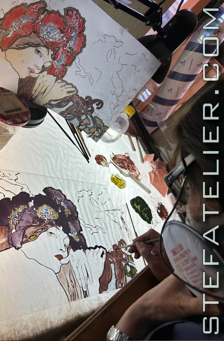 stage d'émaillage sur verre