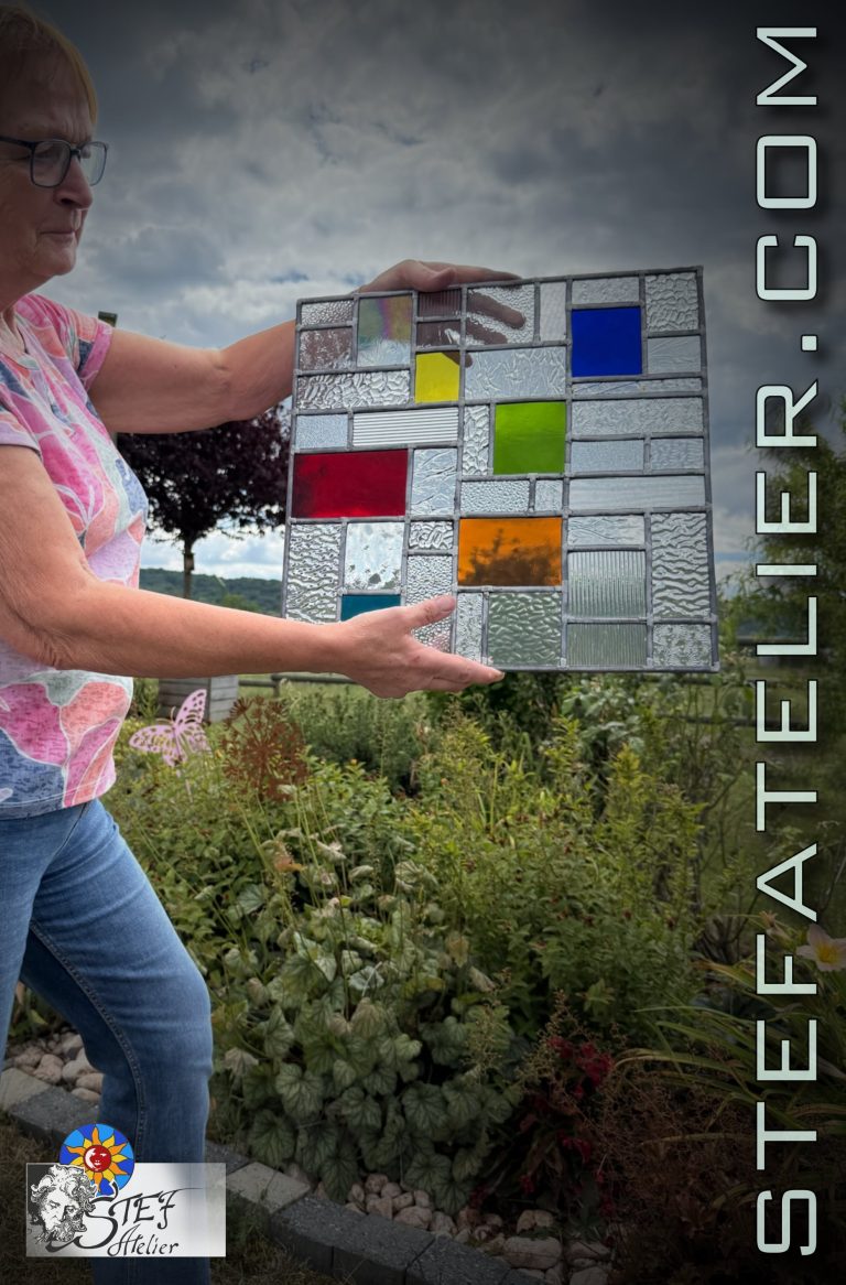stage de vitrail rectangles type art décoratif
